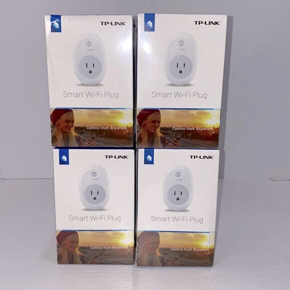 TP Link Smart Wi - Fi Plug Bundle Of 4 New Wit Tags - Picture 1 of 6